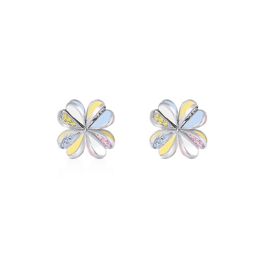 [MM018] Lucky You Earrings White Gold