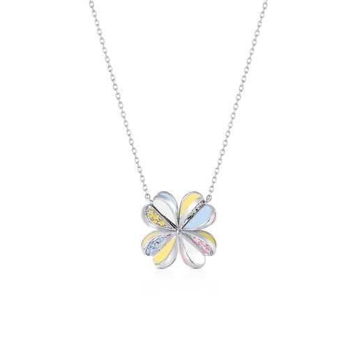 [MM020] Lucky You Petite Necklace White Gold