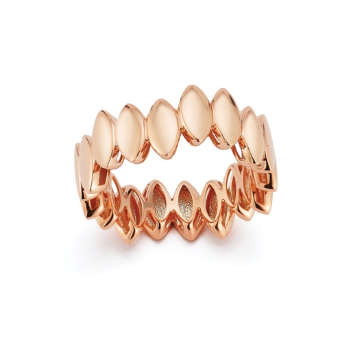 [ANAV3] Rose Gold Navette Polished Band