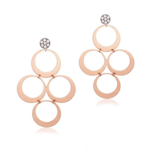 [O4C3] Rose Gold Charlotte Earrings