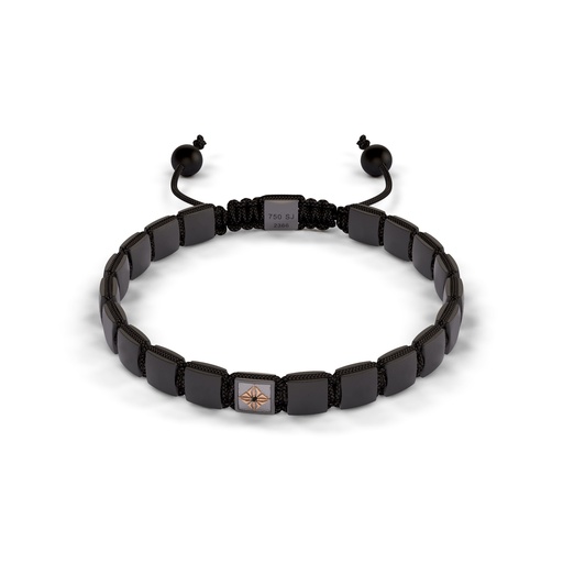 Shamballa Jewels Yellow Black & Ceramic Diamond 6mm Lock Bead Bracelet