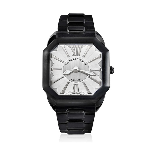 [W1.PM.WWR] Berkeley W1 Black Steel Watch White Dial With White Roman Numerals