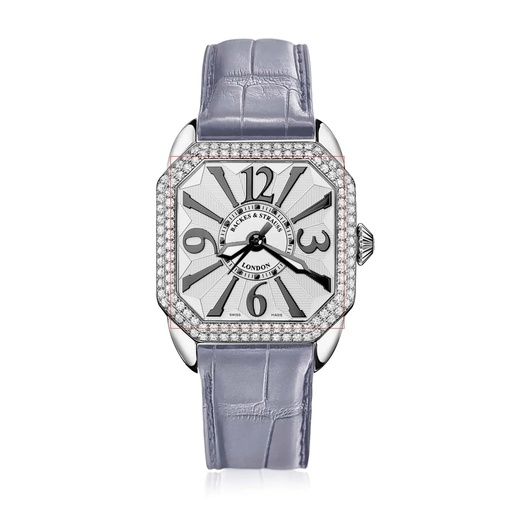 [BY33MAD2R.ST.SP.WBA] Berkeley 33 Stainless Steel Watch White Dial With Black Arabic Markers Diamond Bezel