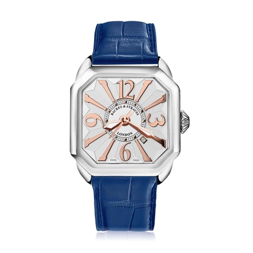 [BY40MA.ST.WRA] Berkeley Stainless Steel Watch White Dial With Rose Arabic Markers