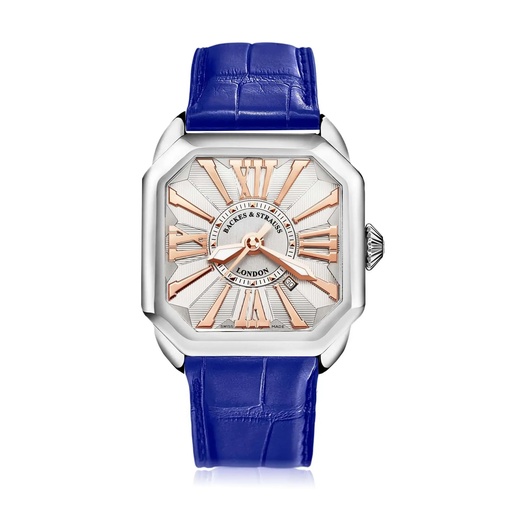 [BY40MA.ST.WRR] Berkeley Stainless Steel Watch White Dial With Rose Roman Markers