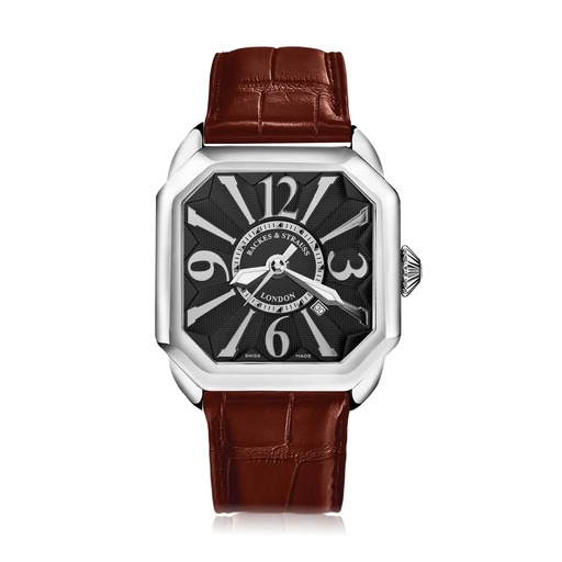 [BY40MA.ST.BWA] Berkeley Stainless Steel Watch Black Dial With White Arabic Markers