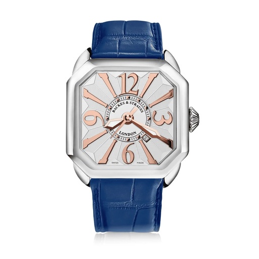 [BY43MA.ST.WRA] Berkeley Stainless Steel Watch White Dial With Rose Arabic Markers