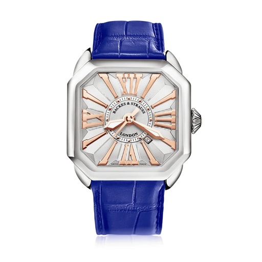 [BY43MA.ST.WRR] Berkeley Stainless Steel Watch White Dial With Rose Roman Markers