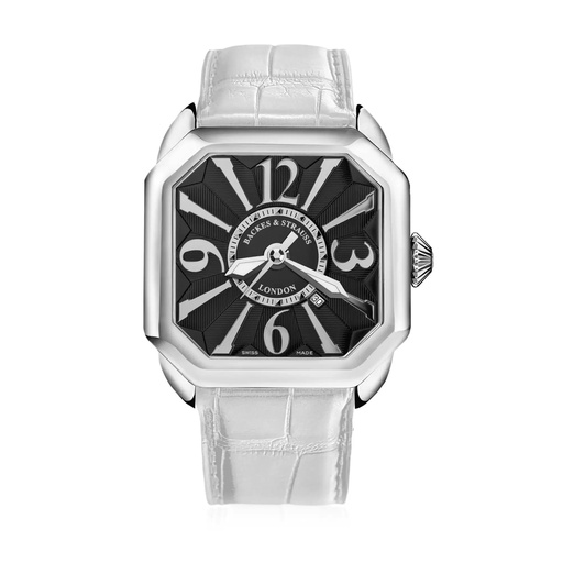 [BY43MA.ST.BWA] Berkeley Stainless Steel Watch Black Dial With White Arabic Markers