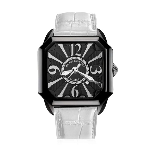[BY43MABK.STEEL.BWA] Berkeley Black Steel Watch Black Dial With White Arabic Markers