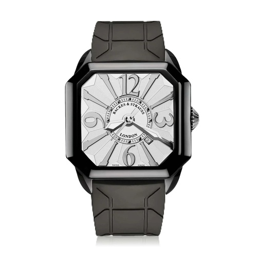[BY43MABK.STEEL.WWA.RUB.BLACK] Berkeley Black Steel Watch Black Rubber Strap Dial With White Markers