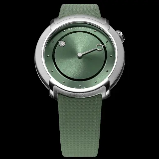 Kerbedanz 65'27'' Titanium Celadon Green Dial
