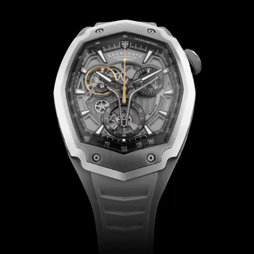 Maxspor GR8 Polished Titanium Glacier Grey Dial