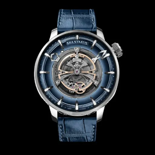 Maximus Tourbillon Titanium Blue Dial