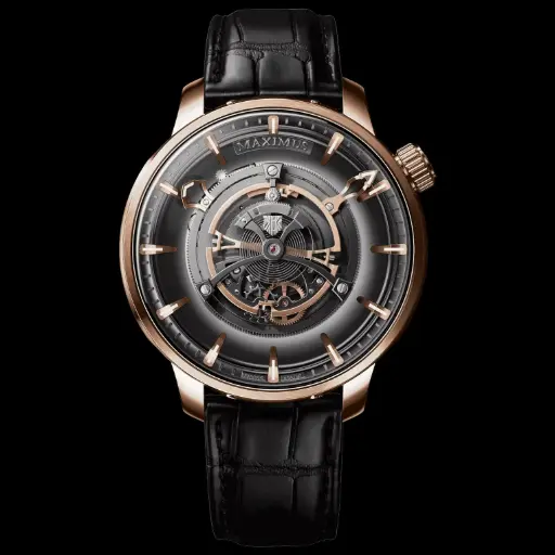 Maximus Tourbillon 5N Rose Gold Gold Dial