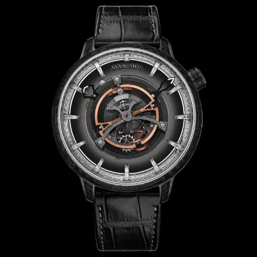 Maximus Tourbillon Royal Maximus Baguette Black Diamond Dial