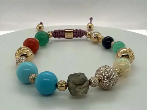 [D252487] Shamballa Jewels Multi Size Bracelet