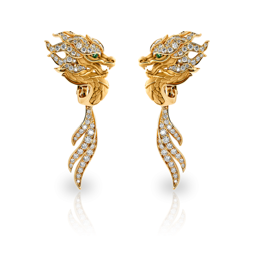 [0123.1#7185] Earrings New Shanghai Maxi Pave