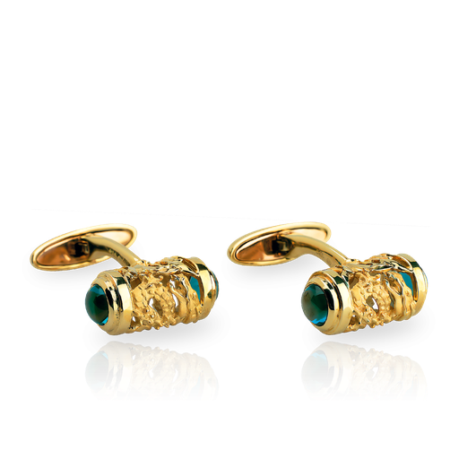 [10431 010804#7204] Cufflinks Circulos De Fuego