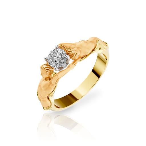 [0132.1#7221] Ring Solitario Juntos