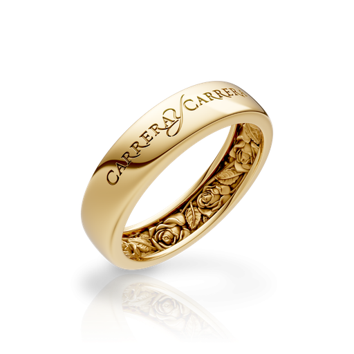 [0133.1#7223] Wedding Ring Beauty Inside Roses