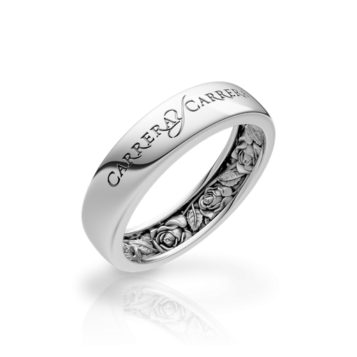 [0133.2#7224] Wedding Ring Beauty Inside Roses