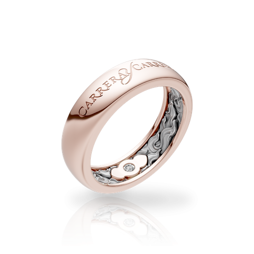 [0136.4#7231] Wedding Ring Beauty Inside Fire