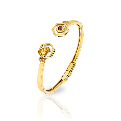 [0021.1#7358] Bracelet Hexagon