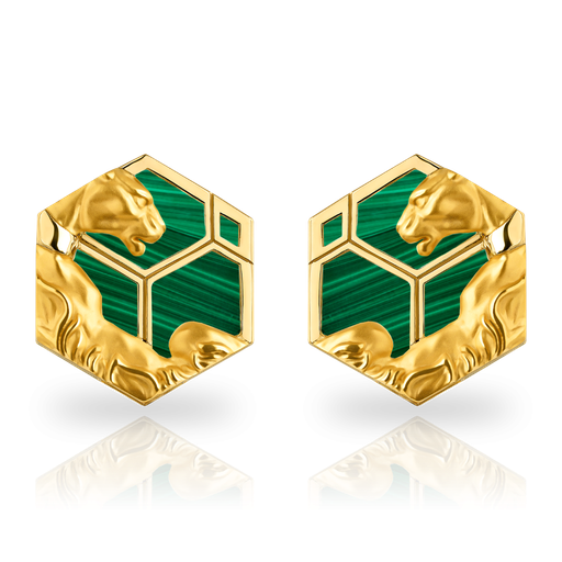 [0017.4#7394] Earrings "Hexagon"