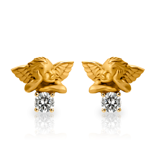 [0143.1#7398] Earrings Solitario My Angel