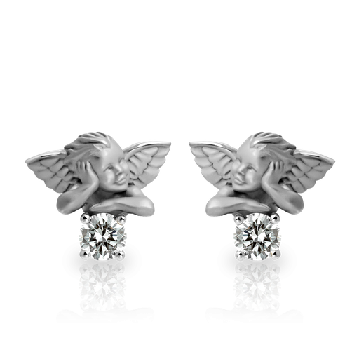 [0143.2#7399] Earrings Solitario My Angel