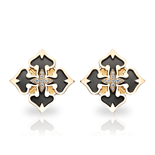 [0180.1#7614] Earrings Bohemia Black