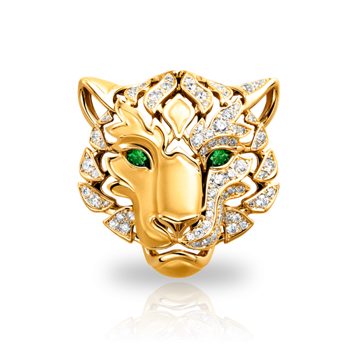 [0232.1#7647] Brooch Irbis Pave