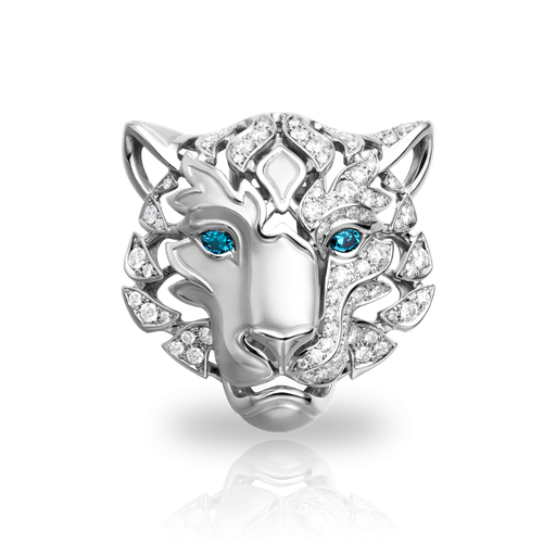 [0232.2#7648] Brooch Irbis Pave