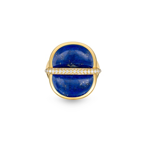 [Amrita Round Ring In Lapis Lazuli#7999] Amrita Round Ring In Lapis Lazuli