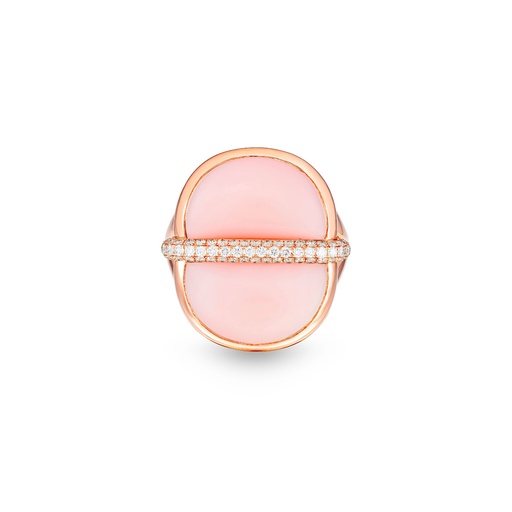 [Amrita Round Ring In Pink Opal#8029] Amrita Round Ring In Pink Opal
