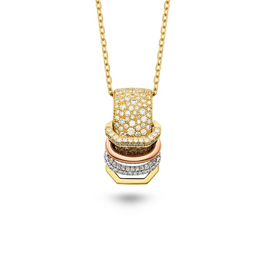 [P066AYPWG-CH019YG42#8142] The Akasha Necklace With Diamonds