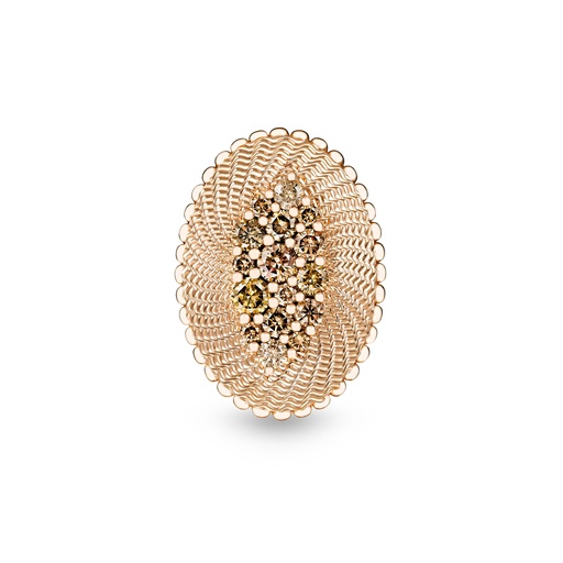 [R053BPG-MR48#8251] Nebula Cloud Brown Diamond Ring