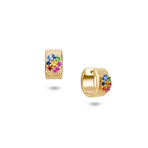 [E026BMSYG-MR#8282] Pleiades Rainbow Earrings