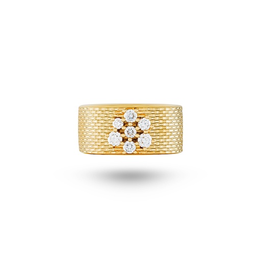 [R061AYG-MR49.5#8285] Pleiades Diamond Large Ring