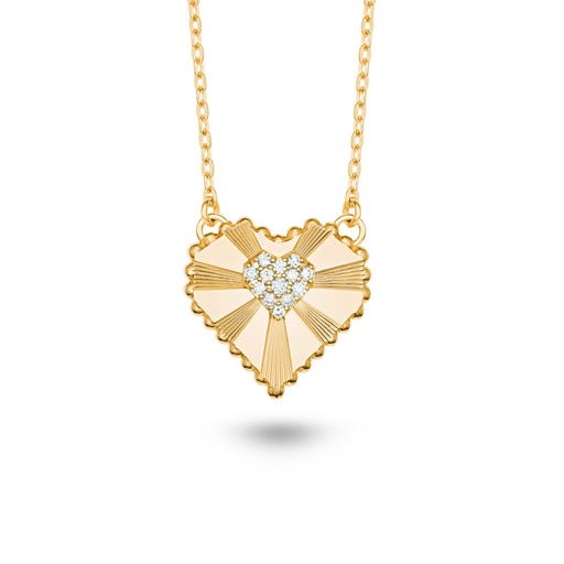 [AN035AYG-MR#8304] Small Heart Of The World Necklace