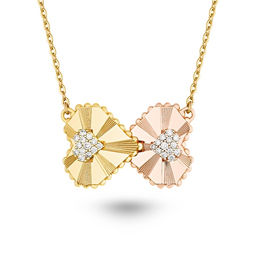 [Double Heart Necklace#8309] Double Heart Necklace