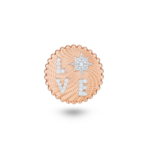 [R042APWG-MR48#8314] Love Frequency Full Diamond Ring