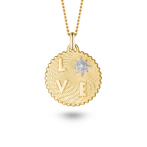[P046AYWG-MR/CH#8315] Love Frequency Star Diamond Necklace