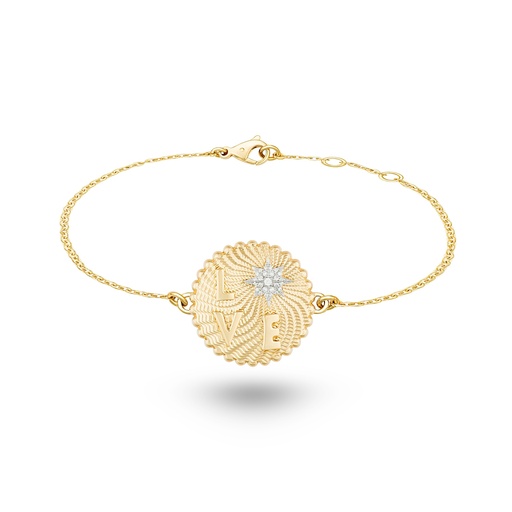 [AB005BYWG-MR#8317] Love Frequency Star Diamond Bracelet