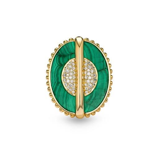[As Above So Below Ring In Malachite#8368] As Above So Below Ring In Malachite