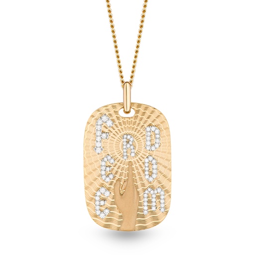 [P057BYWG/CH014YG70#8471] Large Freedom Necklace