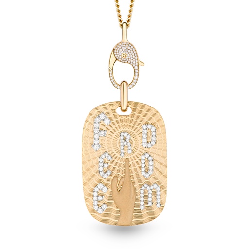 [P057BYWG-MR/CH017#8472] Large Freedom Necklace