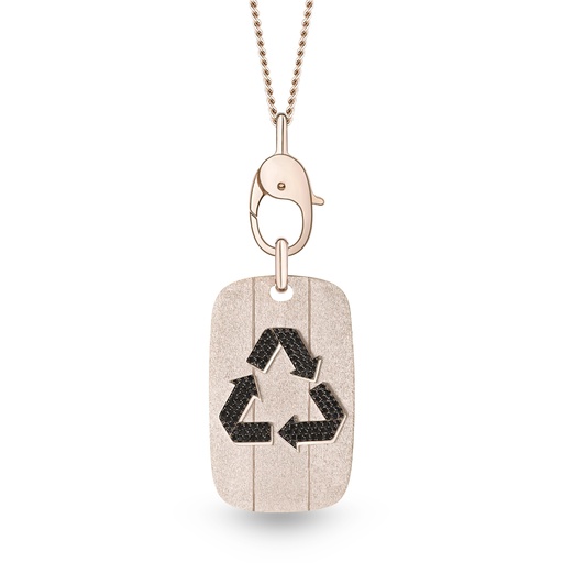 [P059BWG-MR/CH017#8476] Recycle Necklace