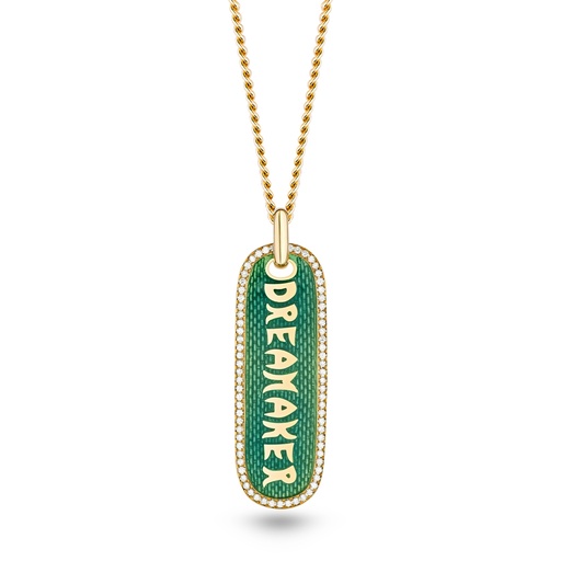 [P064AGEYG-MR/CH#8480] Dreamaker Enamel Necklace